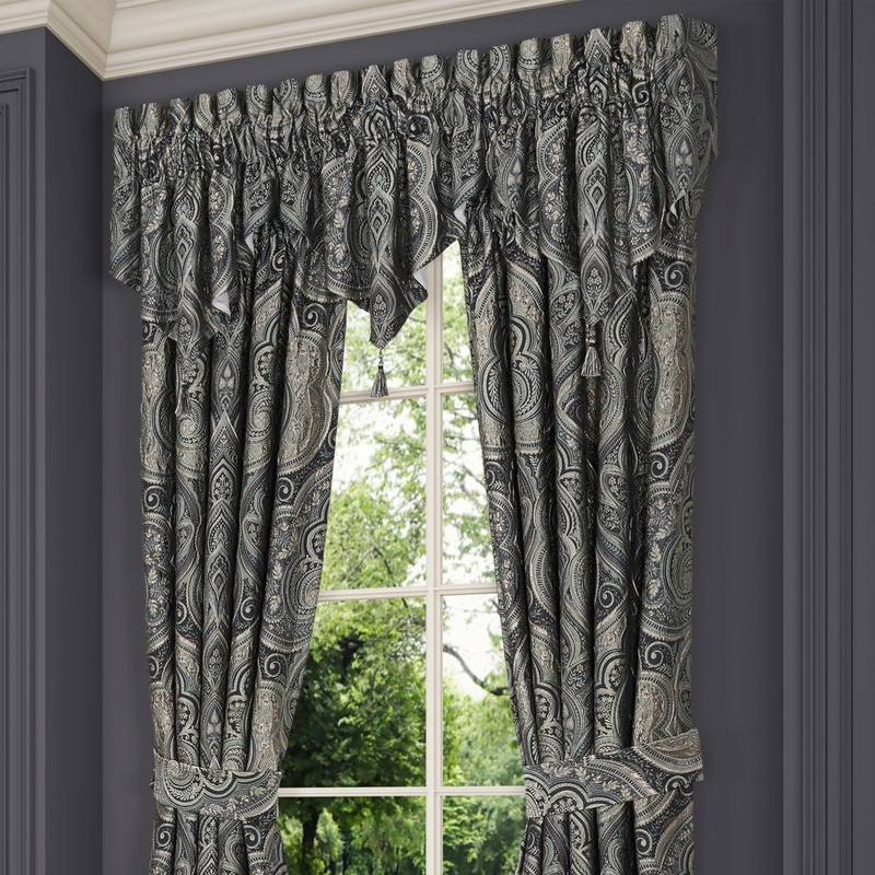 Vincenzo Window Ascot Valance|Window Ascot Valance|Glacier