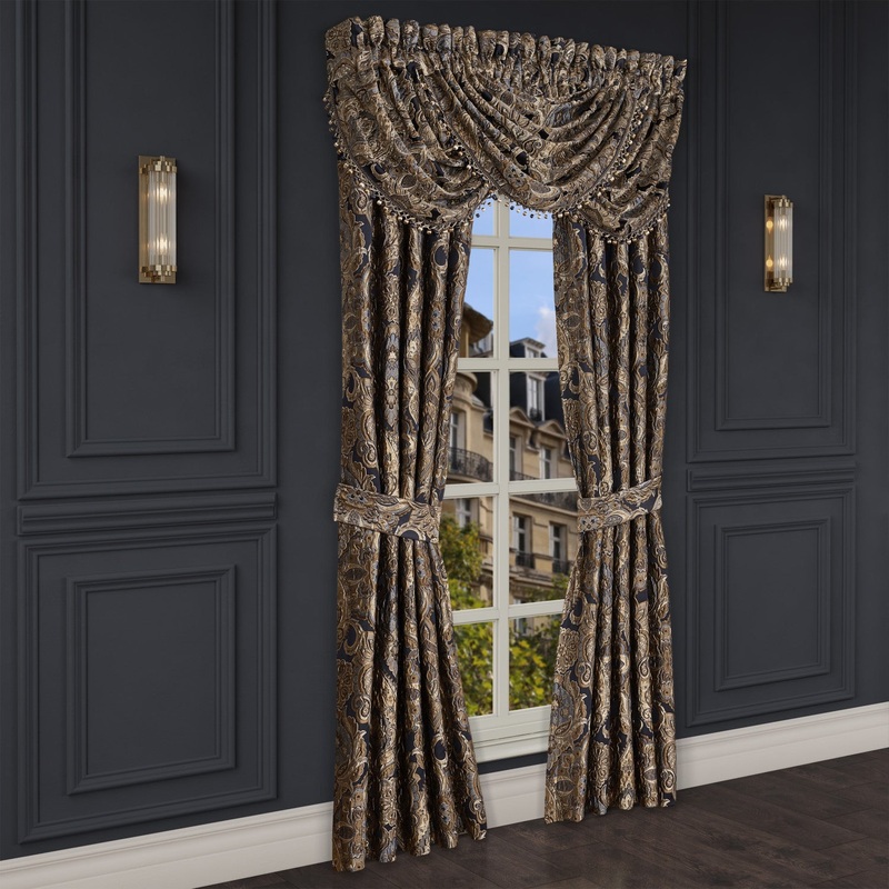 Amara Window Panel Pair|84″ Window Panel Pair|Indigo