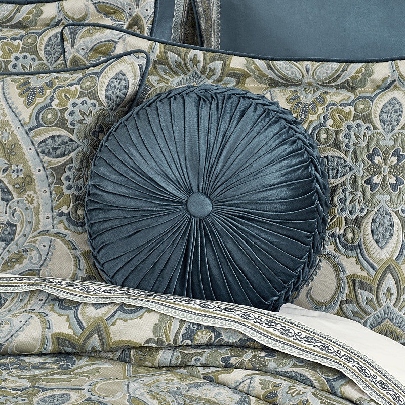 Avellino Tufted Round Decorative Throw Pillow