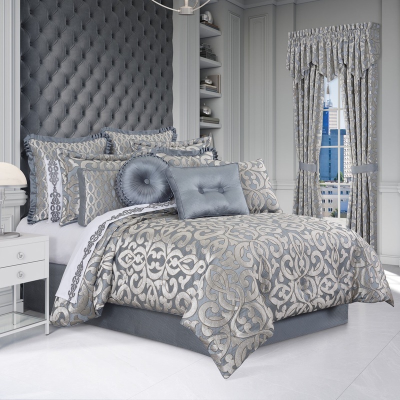 Barocco Comforter Set|Queen 4Pc. Comforter Set|King 4Pc. Comforter Set|California King 4Pc. Comforter Set|Sterling