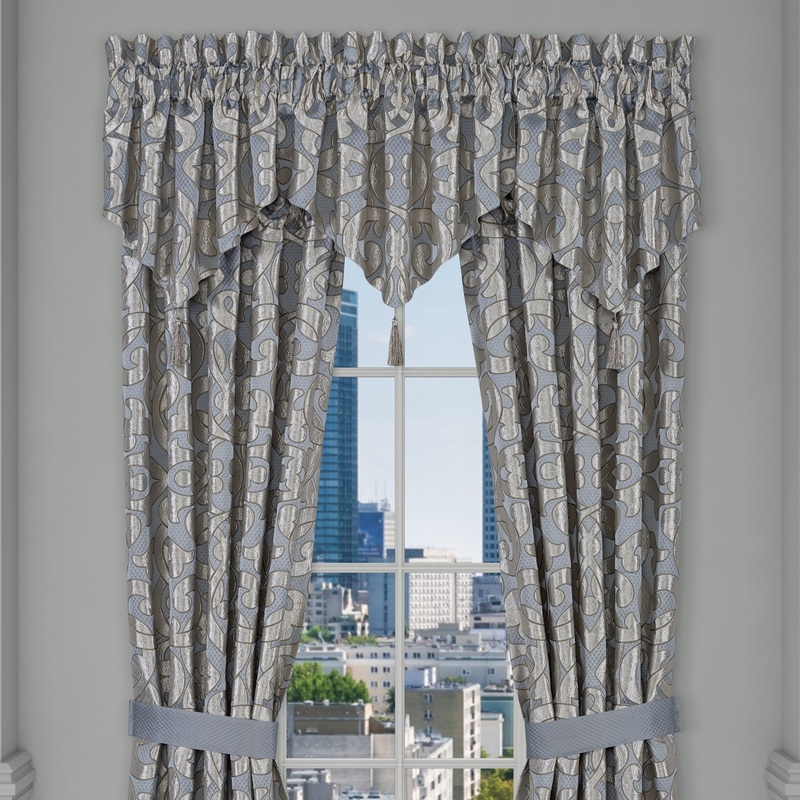 Barocco Window Ascot Valance|Window Ascot Valance|Sterling