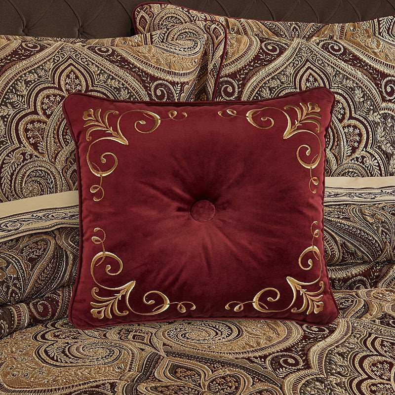 Bordeaux 18 Square Decorative Throw Pillow