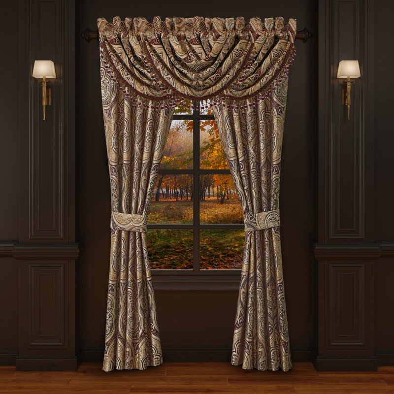 Bordeaux Window Panel Pair|84″ Window Panel Pair|95″ Window Panel Pair|Crimson