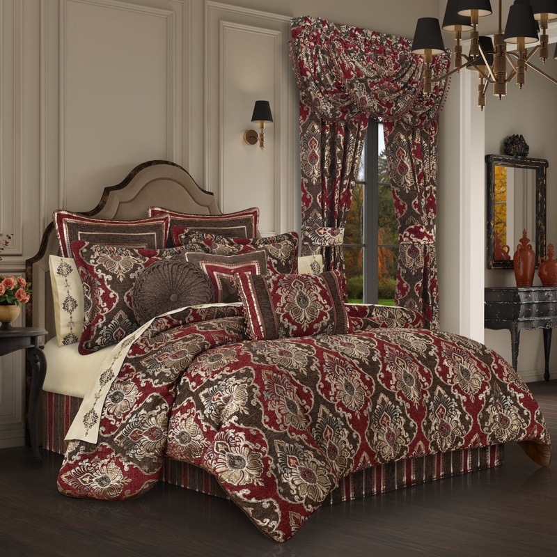 Cerino Comforter Set|Queen 4Pc. Comforter Set|King 4Pc. Comforter Set|California King 4Pc. Comforter Set|Chocolate