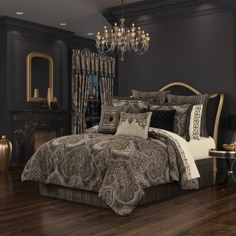 Cipriana Comforter Set|Queen 4Pc. Comforter Set|King 4Pc. Comforter Set|California King 4Pc. Comforter Set|Bronze