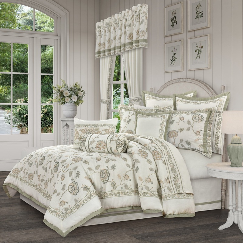 Fairview Comforter Set|Queen 4Pc. Comforter Set|King 4Pc. Comforter Set|California King 4Pc. Comforter Set|Sage