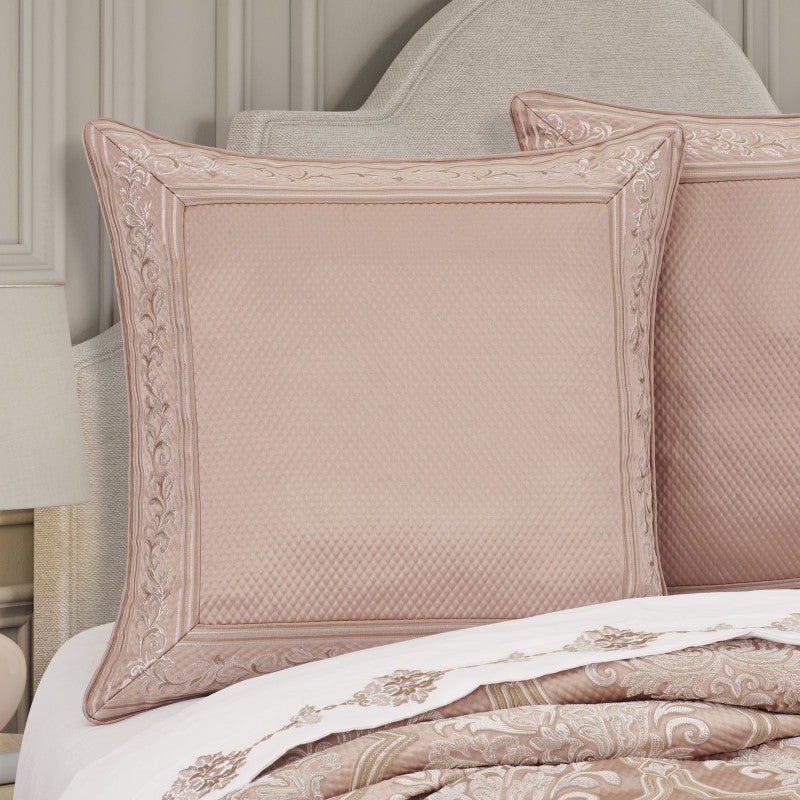 Rosewater Euro Sham|Euro Sham|Blush