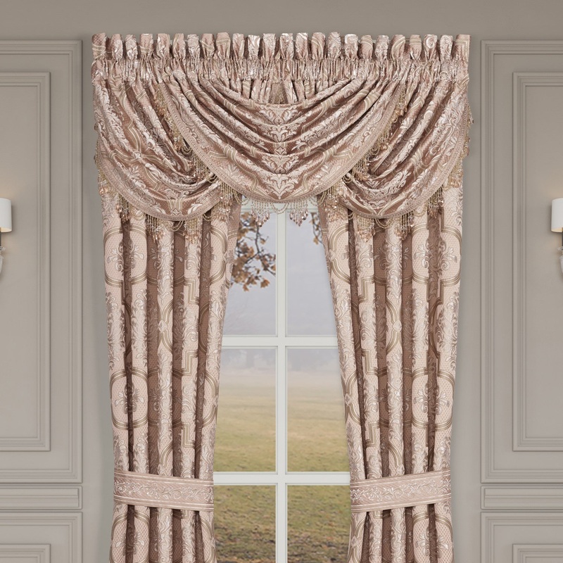 Rosewater Window Waterfall Valance