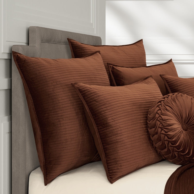 Townsend Euro Sham|Euro Sham|Ivory|Charcoal|Indigo