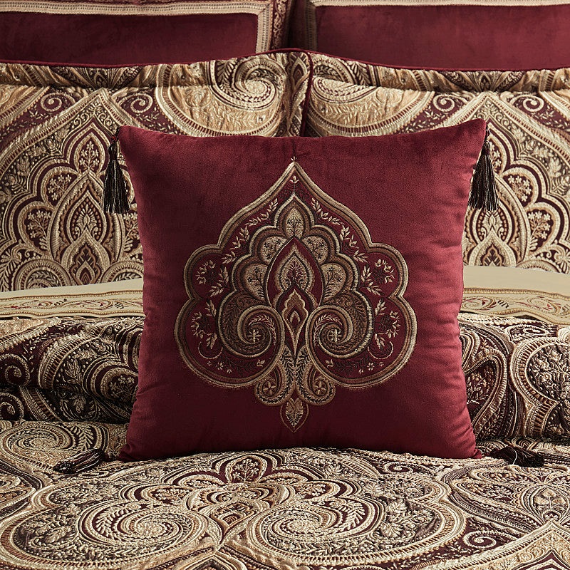 Calistoga 18 Square Embellished Decorative Throw Pillow