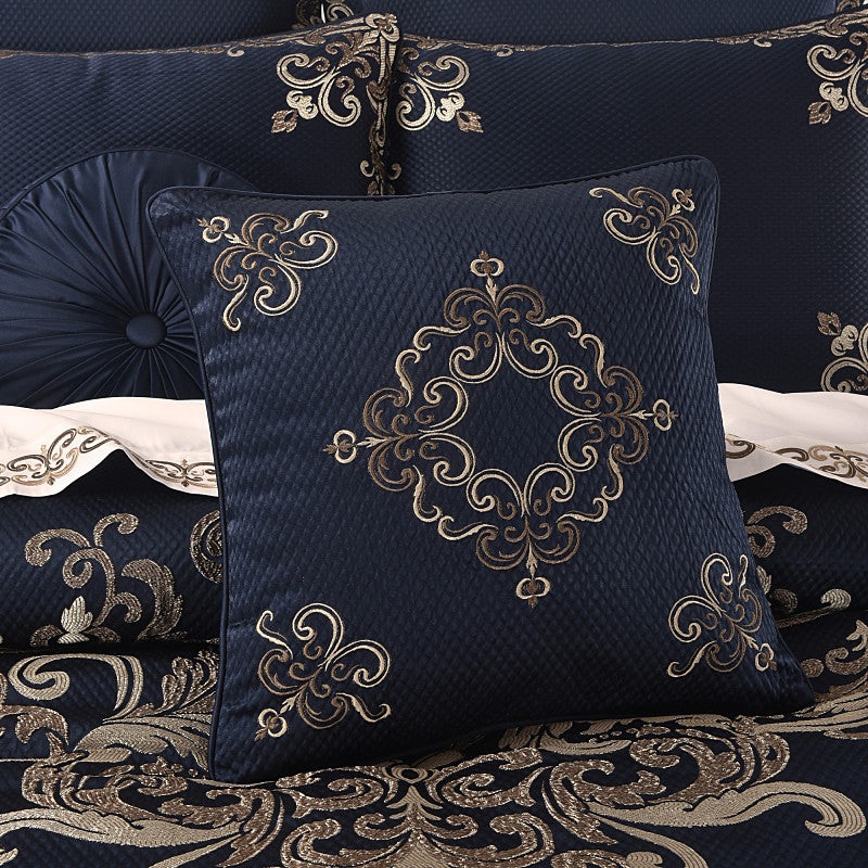 Caruso 18 Square Embellished Decorative Throw Pillow