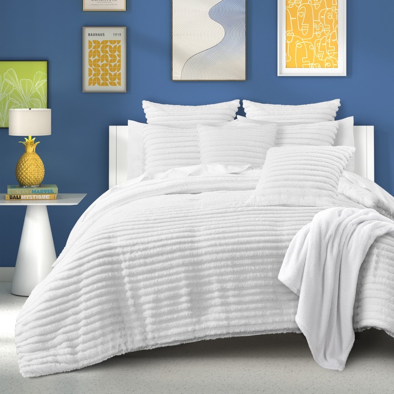 Darby Comforter Set|Twin/Twin XL 2Pc. Comforter Set|Full/Queen 3Pc. Comforter Set|King/Cal King 3Pc. Comforter Set|Teal|White|Yellow|Azure