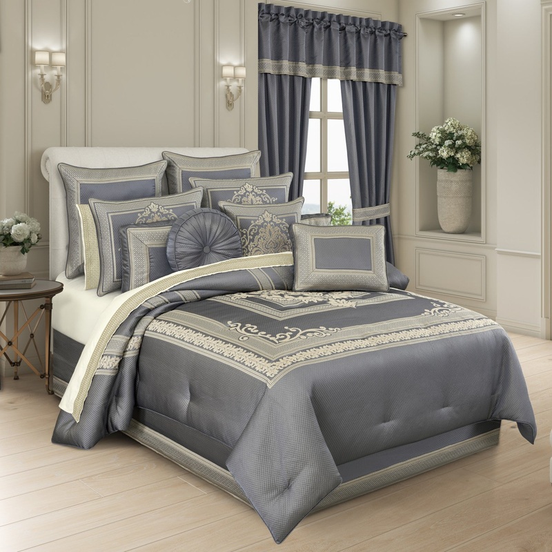 Excelsior Comforter Set|Queen 4Pc. Comforter Set|King 4Pc. Comforter Set|California King 4Pc. Comforter Set|Royal Blue|French Blue