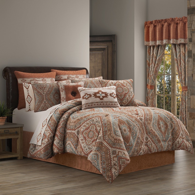 Jackson Lodge Comforter Set|Queen 4Pc. Comforter Set|California King 4Pc. Comforter Set|King 4Pc. Comforter Set|Clay