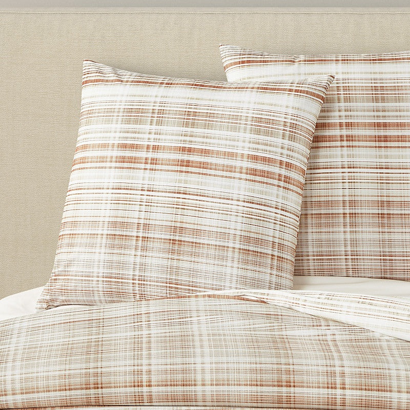 Pascal Euro Sham|Euro Sham|Blue|Cinnamon