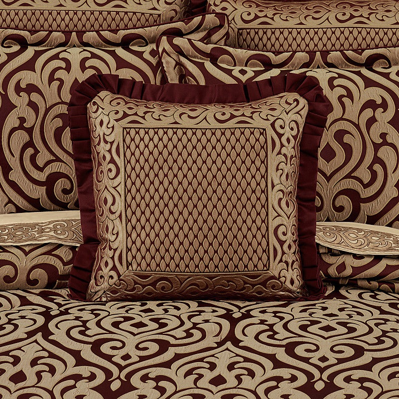 Renzo 20 Square Embellished Decorative Throw Pillow