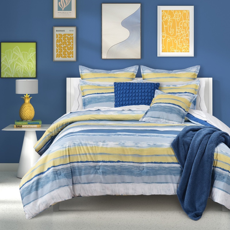 Seashore Comforter Set|Full/Queen 3Pc. Comforter Set|King/Cal King 3Pc. Comforter Set|Twin/Twin XL 2Pc. Comforter Set|Blue