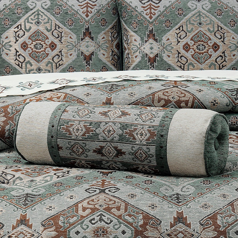 Telluride Neckroll Pillow|Neckroll Pillow|Turquoise