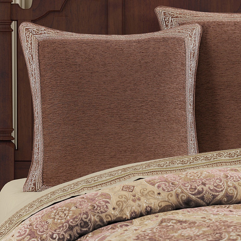 Weston Euro Sham|Euro Sham|Terracotta|Blue