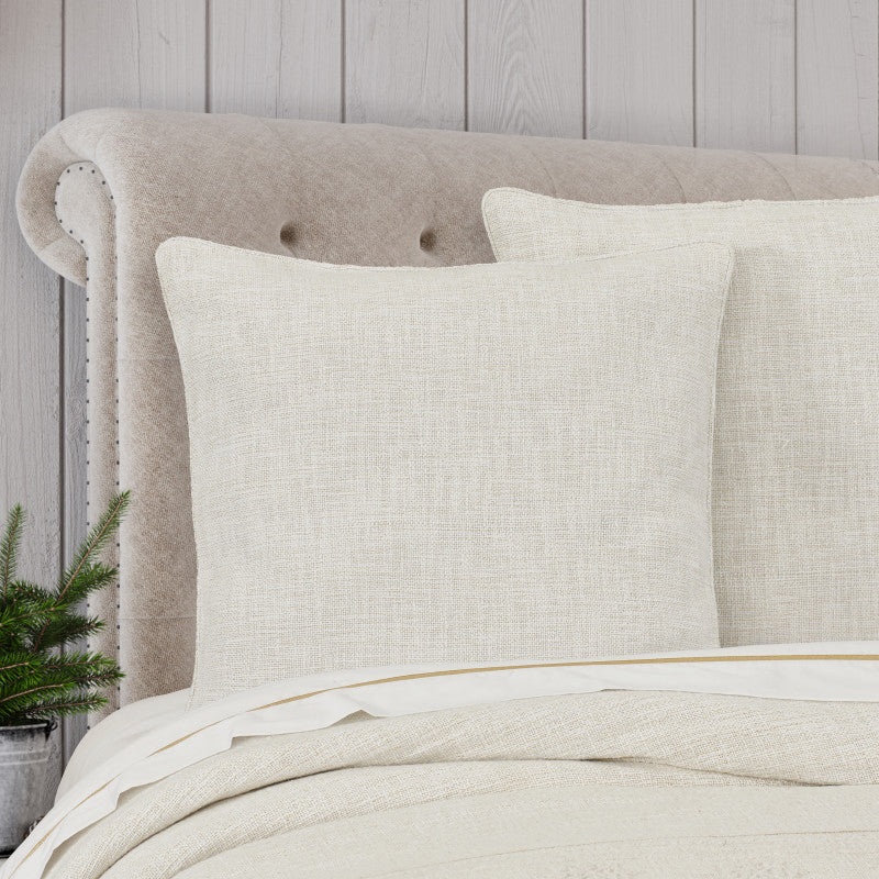 All That Glitters Euro Sham|Euro Sham|Winter White