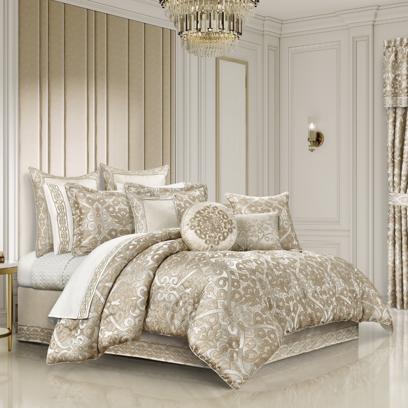 Amaretto Comforter Set|Queen 4Pc. Comforter Set|King 4Pc. Comforter Set|California King 4Pc. Comforter Set|Gold