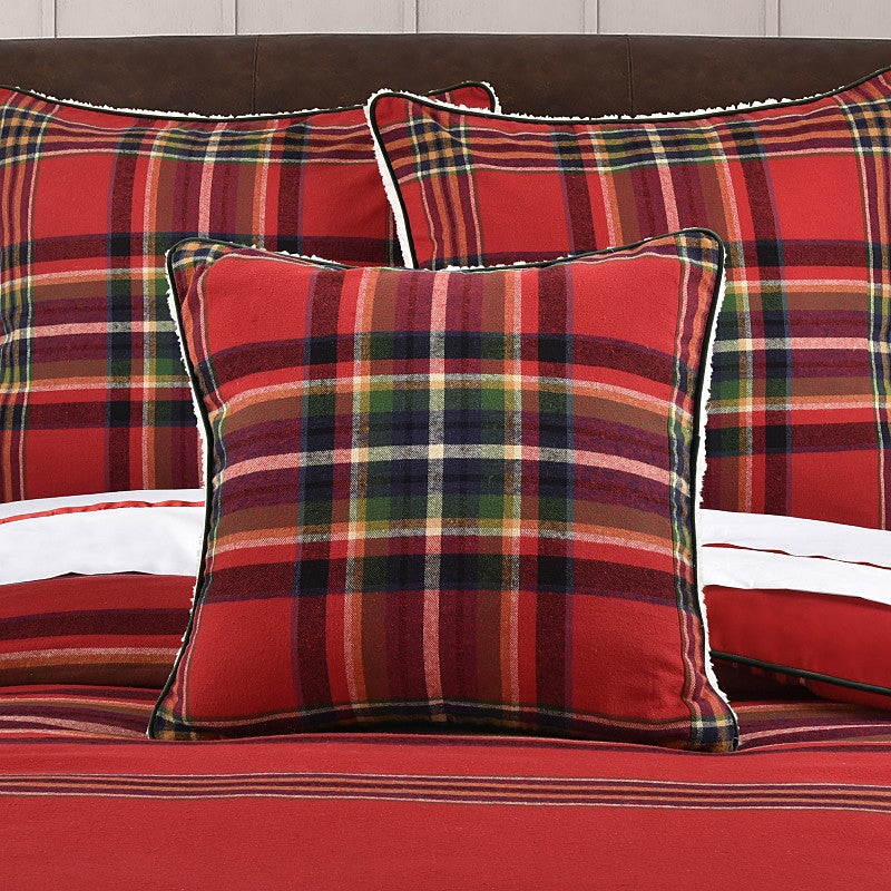 Andrew Plaid 20 Square Decorative Throw Pillow