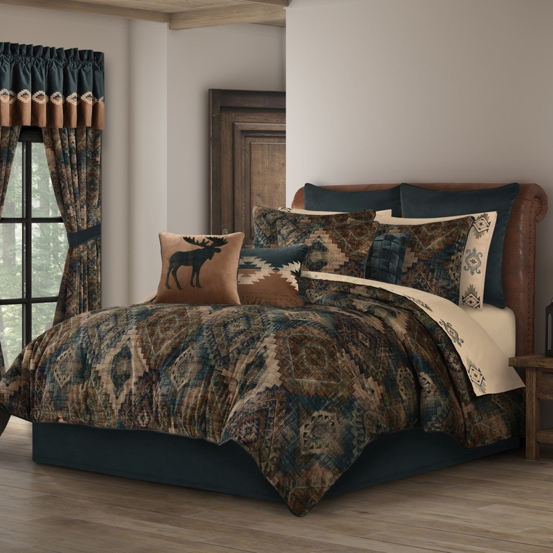 Baja Comforter Set|Queen 4Pc. Comforter Set|King 4Pc. Comforter Set|California King 4Pc. Comforter Set|Teal