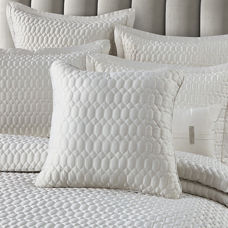 Brilliance 20 Square Quilted Decorative Throw Pillow