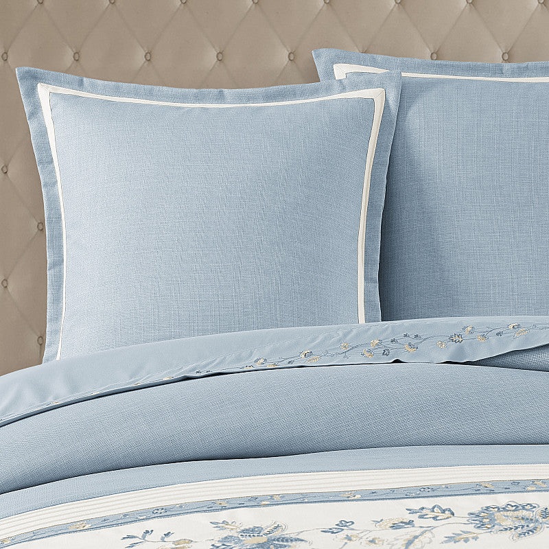 Garden Bloom Euro Sham|Euro Sham|Chambray