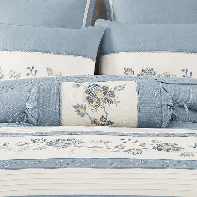 Garden Bloom Neckroll Pillow|Neckroll Pillow|Chambray
