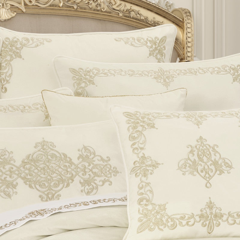 Noelle 18 Square Embellished Decorative Throw Pillow