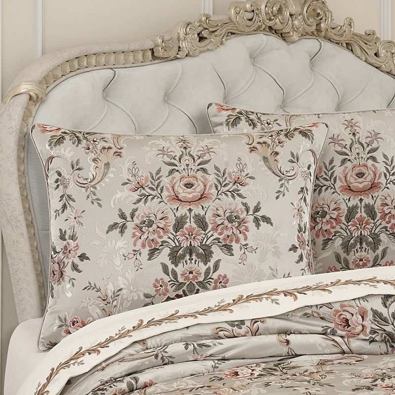 Pecora Euro Sham|Euro Sham|Coral