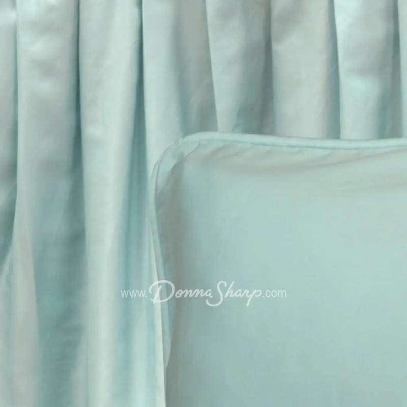 Donna Sharp Aqua Twin Bedskirt, Gathered