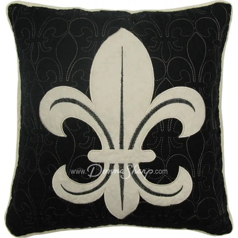 Donna Sharp FDL Scrolls/Tan Dec Pillow (tan fleur)