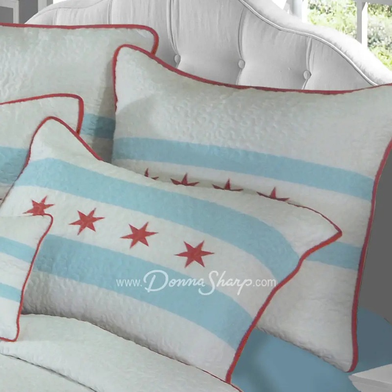 Donna Sharp Midway Stripe Eurosham (Quilted)