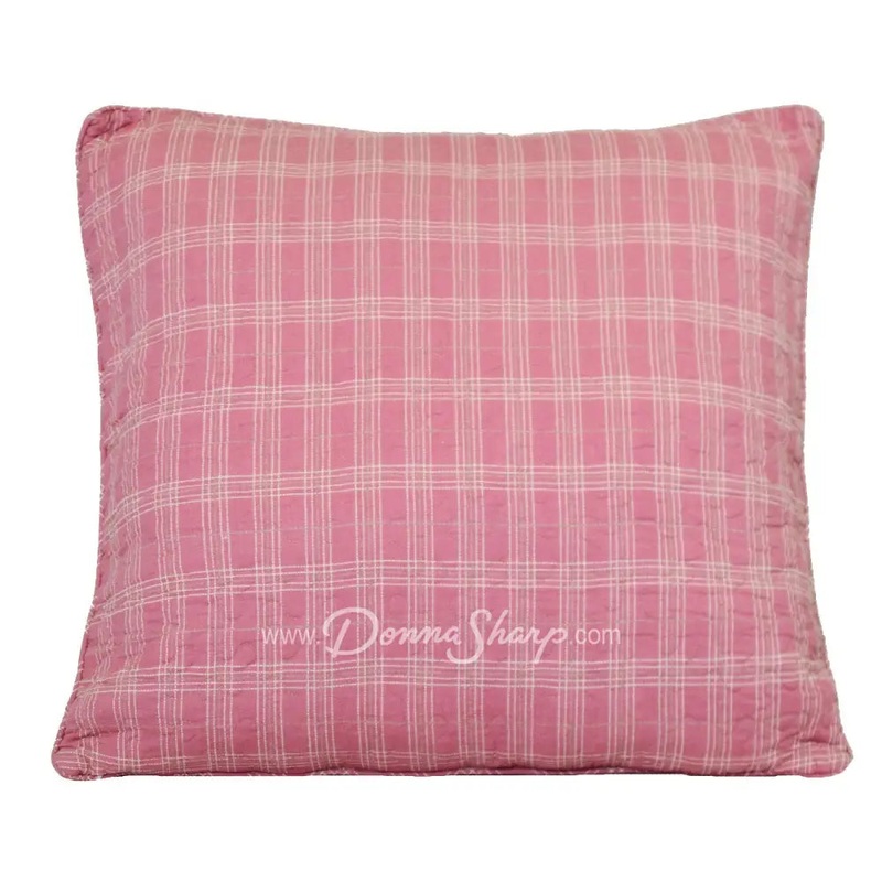 Donna Sharp Pink Plaid Eurosham (G)