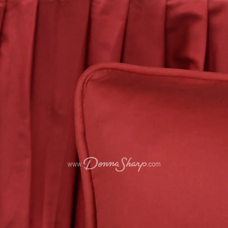 Donna Sharp Red King Bedskirt, – Gathered