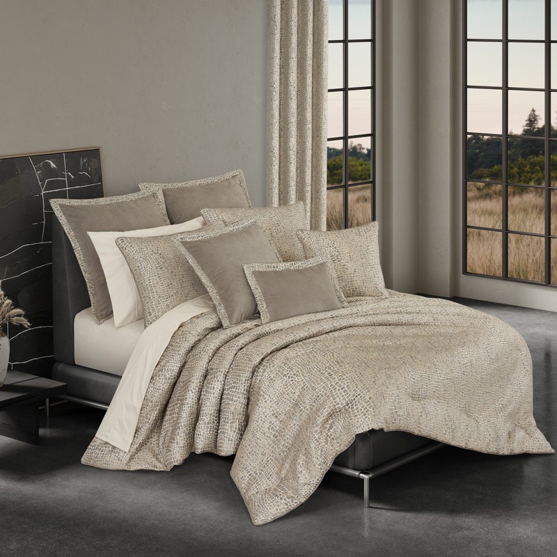 Habitat Comforter Set|Full/Queen 3Pc. Comforter Set|King/Cal King 3Pc. Comforter Set|Pewter
