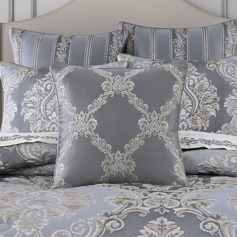 Krista 20 Square Embellished Decorative Throw Pillow