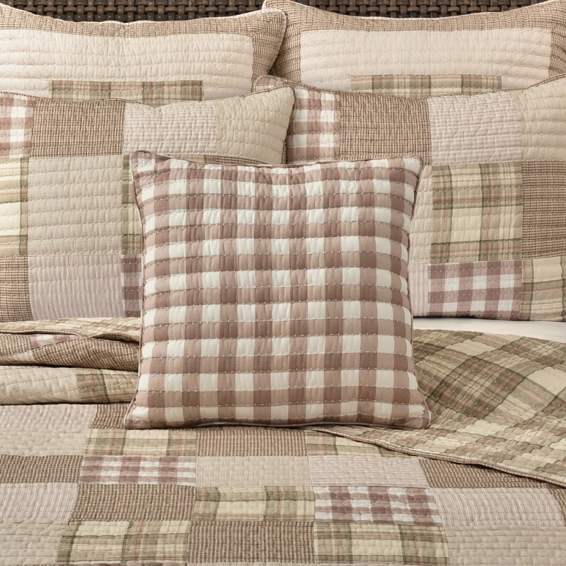 Mayfair Quilt 18 Square Quilted Decorative Throw Pillow