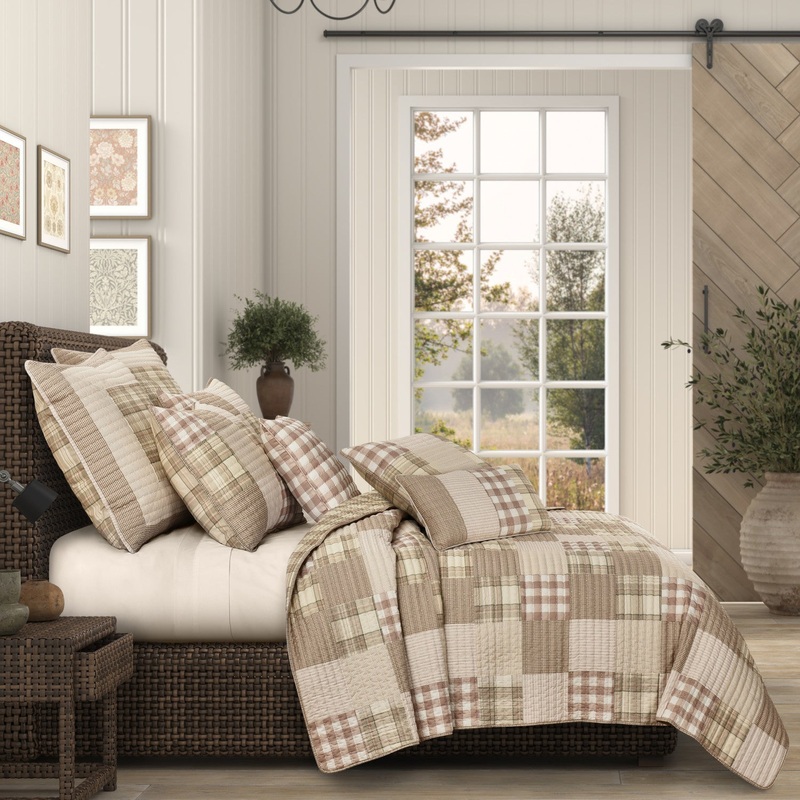 Mayfair Quilt Sham|Standard Quilted Sham|King Quilted Sham|Blush