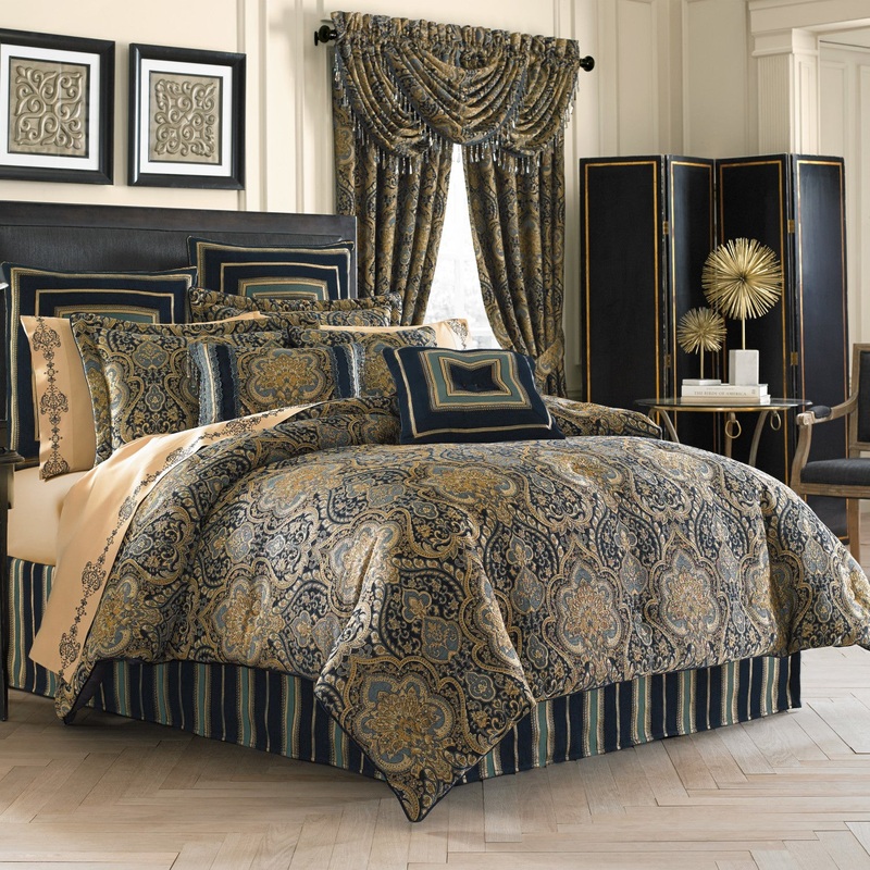 Palmer Comforter Set|Queen 4Pc. Comforter Set|King 4Pc. Comforter Set|Teal