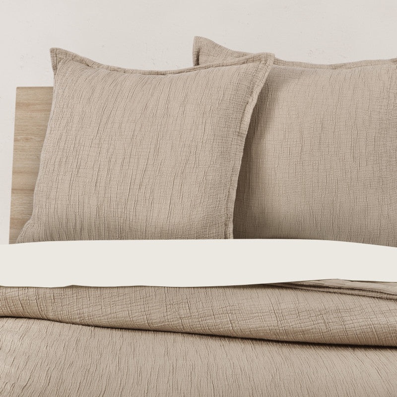 South Seas Euro Sham|Euro Sham|Dusk Blue|White|Teal|Cinnamon|Aqua|Terracotta|Blue|Sand