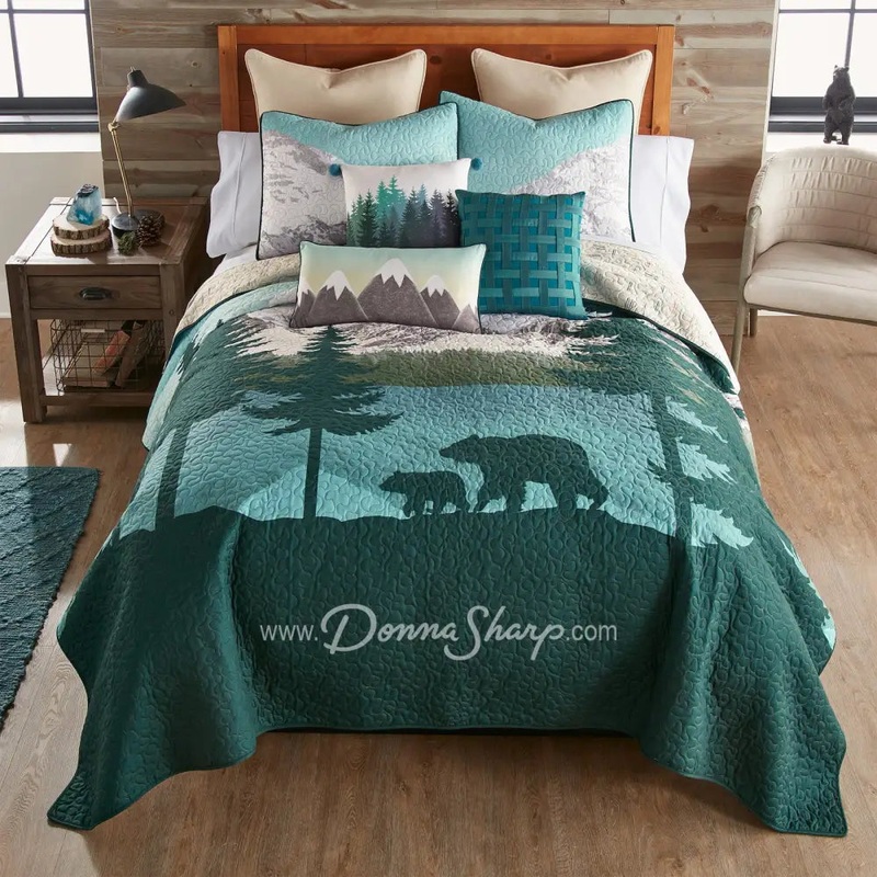 Bear Mountain 3PC Quilted Bedding Set by Donna Sharp
