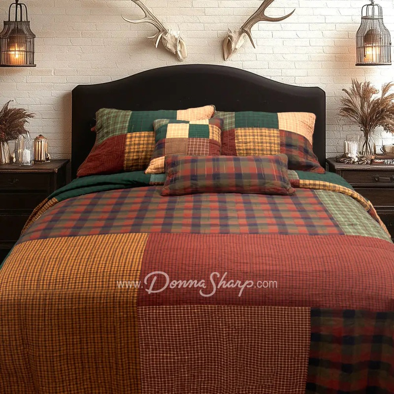 Donna Sharp Campfire Square Cotton Quilted Bedding