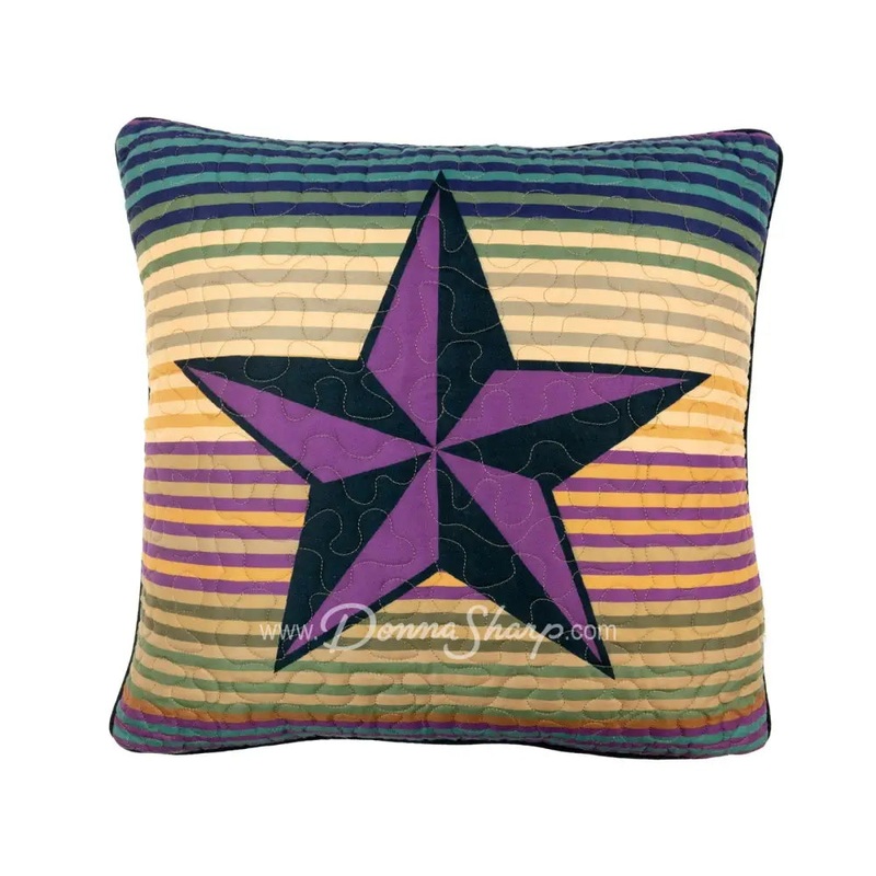 Donna Sharp Colorful Texas Dec Pillow (star) (exl)