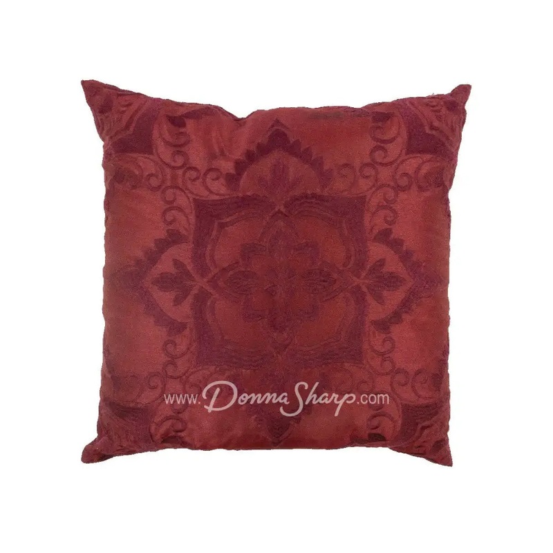 Donna Sharp Dec Pillow (red), Spice Postage Stamp, The Ultra Comfort Collection