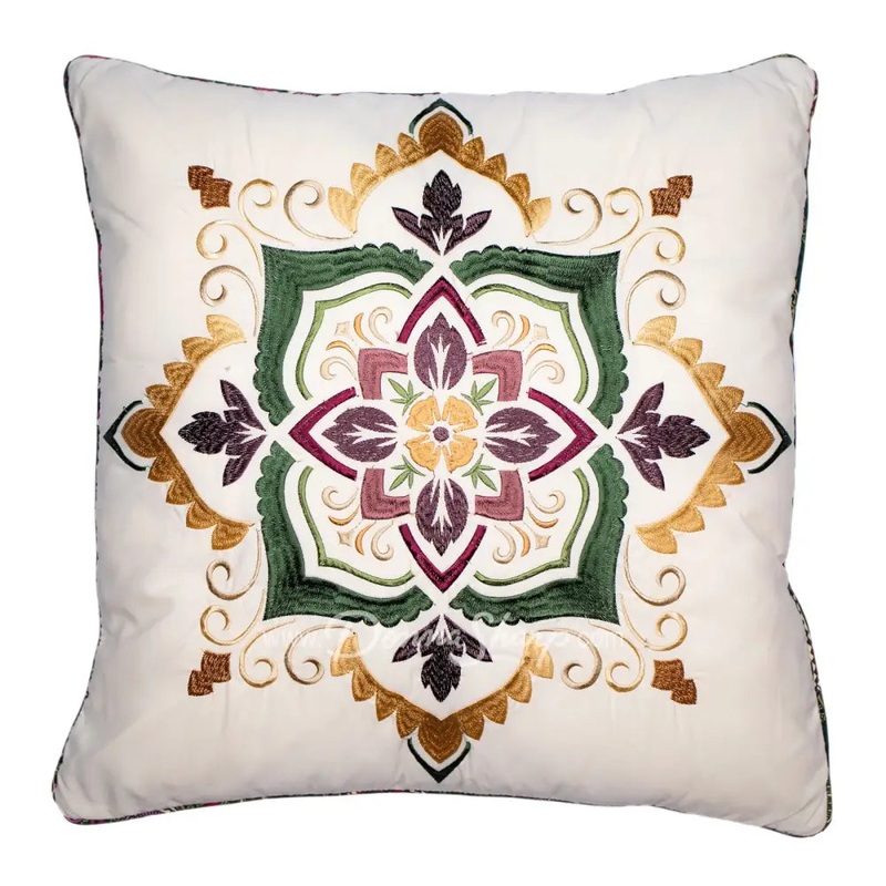 Donna Sharp Dec Pillow, Spice Postage Stamp, The Ultra Comfort Collection