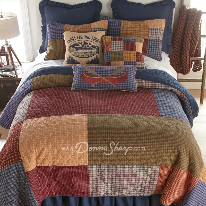 Donna Sharp Lakehouse Cotton Quilted Bedding Collection