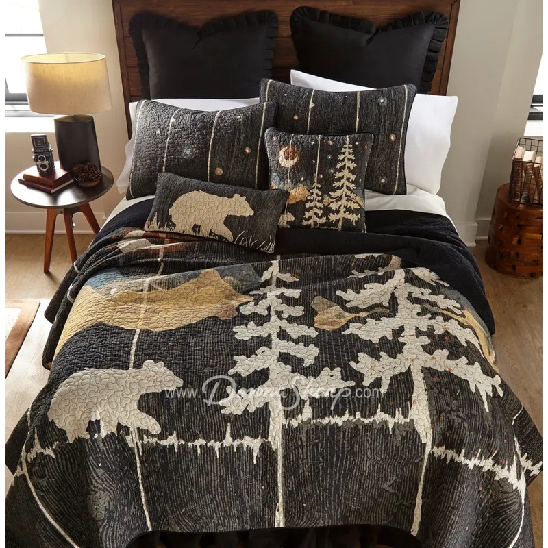 Donna Sharp Moonlit Bear Cotton Quilted Bedding